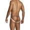 MODUS VIVENDI Linen Jockstrap Beige/Bordeaux