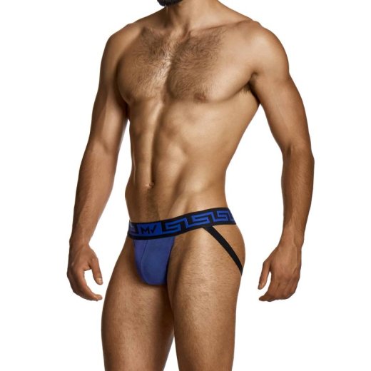 MODUS VIVENDI Linen Jockstrap Blau/Schwarz