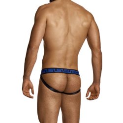 MODUS VIVENDI Linen Jockstrap Blau/Schwarz