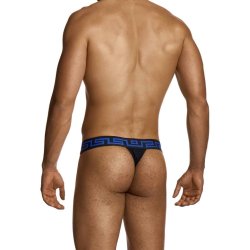 MODUS VIVENDI Linen Thong Schwarz/Blau