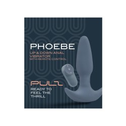 DREAM TOYS PULZ Phoebe Up & Down Anal-Plug mit Vibration & Fernbedienung Blau