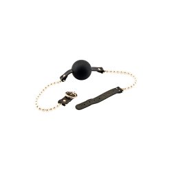 GUILTY PLEASURE ALLURE Majestic Pearl Mouthgag Schwarz/Gold