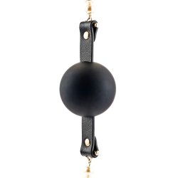 GUILTY PLEASURE ALLURE Majestic Pearl Mouthgag Schwarz/Gold