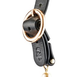 GUILTY PLEASURE ALLURE Majestic Pearl Mouthgag Schwarz/Gold