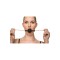 GUILTY PLEASURE ALLURE Majestic Pearl Mouthgag Schwarz/Gold
