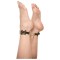 GUILTY PLEASURE ALLURE Ballroom Pearl Ankle Cuffs Schwarz/Gold