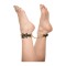 GUILTY PLEASURE ALLURE Ballroom Pearl Ankle Cuffs Schwarz/Gold