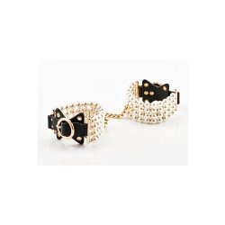 GUILTY PLEASURE ALLURE Soirée Pearl Hand Cuffs Schwarz/Gold