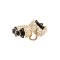 GUILTY PLEASURE ALLURE Soirée Pearl Hand Cuffs Schwarz/Gold