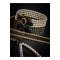 GUILTY PLEASURE ALLURE Luminious Pearl Halsband & Leine Schwarz/Gold