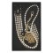 GUILTY PLEASURE ALLURE Luminious Pearl Halsband & Leine Schwarz/Gold