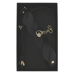 GUILTY PLEASURE ECLIPSE Horizon Braided Hand Cuffs Schwarz/Gold