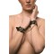 GUILTY PLEASURE ECLIPSE Horizon Braided Hand Cuffs Schwarz/Gold