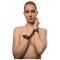 GUILTY PLEASURE ECLIPSE Horizon Braided Hand Cuffs Schwarz/Gold