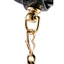 GUILTY PLEASURE ECLIPSE Astral Braided Ankle Cuffs Schwarz/Gold