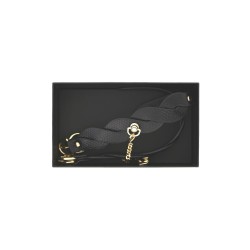 GUILTY PLEASURE ECLIPSE Astral Braided Ankle Cuffs Schwarz/Gold