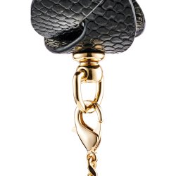 GUILTY PLEASURE ECLIPSE Lunar Braided Halsband & Leine Schwarz/Gold