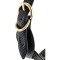 GUILTY PLEASURE ECLIPSE Lunar Braided Halsband & Leine Schwarz/Gold