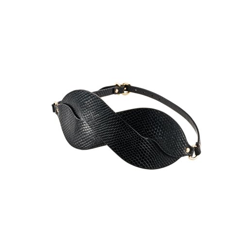 GUILTY PLEASURE ECLIPSE Beacon Braided Blindfold Schwarz/Gold