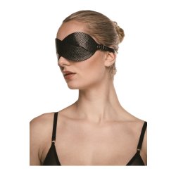 GUILTY PLEASURE ECLIPSE Beacon Braided Blindfold Schwarz/Gold