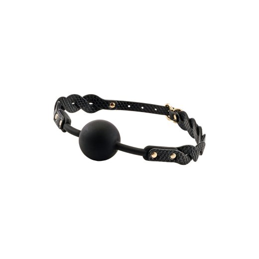 GUILTY PLEASURE ECLIPSE Moonlight Braided Mouthgag Schwarz/Gold