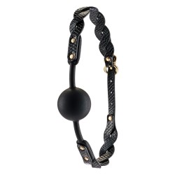 GUILTY PLEASURE ECLIPSE Moonlight Braided Mouthgag Schwarz/Gold