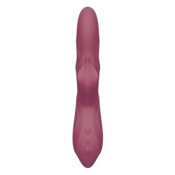 DREAM TOYS PULZ Morgan Up & Down Duo Vibrator mit Stossfunktion, Rotation & Vibration Bordeaux