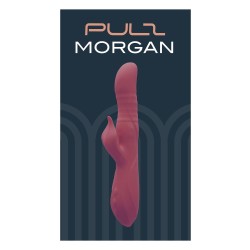 DREAM TOYS PULZ Morgan Up & Down Duo Vibrator mit Stossfunktion, Rotation & Vibration Bordeaux