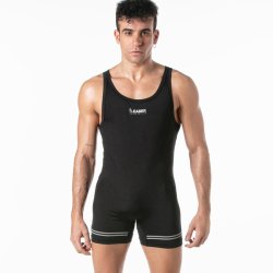 LEADER Sports Singlet Schwarz