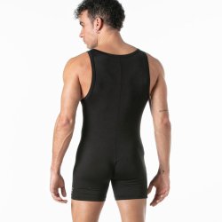 LEADER Sports Singlet Schwarz
