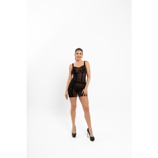 ALTERNATIVE PLAISIR Mesh Träger Top Schwarz