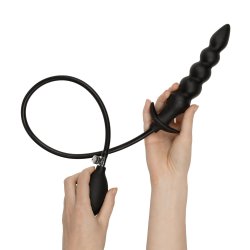 EASY TOYS Inflatable Anal-Plug mit Handpumpe 20 cm Schwarz