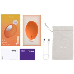 WE-VIBE Temp Auflegevibrator mit Vibration, Wärme- & Kühlfunktion Orange