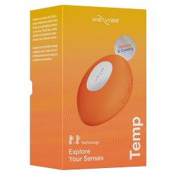 WE-VIBE Temp Auflegevibrator mit Vibration, Wärme- & Kühlfunktion Orange