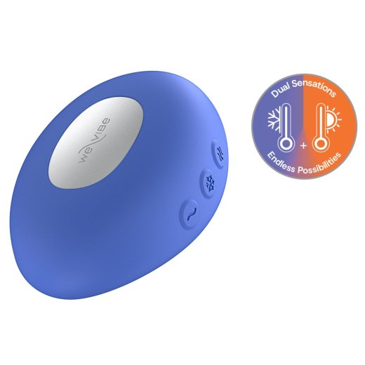 WE-VIBE Temp Auflegevibrator mit Vibration, Wärme- & Kühlfunktion Lavendelblau