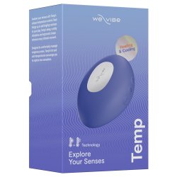 WE-VIBE Temp Auflegevibrator mit Vibration, Wärme- & Kühlfunktion Lavendelblau