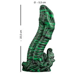 BEASTY COCKS Lizard Peak Dildo Ø 5,5 cm Grün