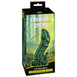 BEASTY COCKS Lizard Peak Dildo Ø 5,5 cm Grün
