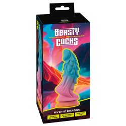 BEASTY COCKS Mystic Dragon Dildo Ø 7,3 cm Multicolor