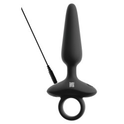 ANOS Flexible Butt Plug mit Vibration Ø 2.6 cm aus Silikon