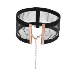 SPORTSHEETS Sex & Mischief Sheer Day Collar Schwarz/Gold