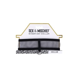 SPORTSHEETS Sex & Mischief Sheer Day Collar Schwarz/Gold