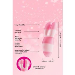 DREAM TOYS Glitz Pinky Promise Mini-Vibrator Pink/Weiss