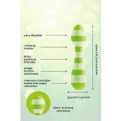 DREAM TOYS Glitz Green Girl Wand-Massager Grün/Weiss