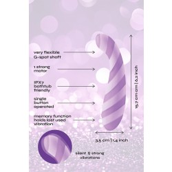 DREAM TOYS Glitz Purple Pleasure G-Spot Vibrator Violett/Weiss