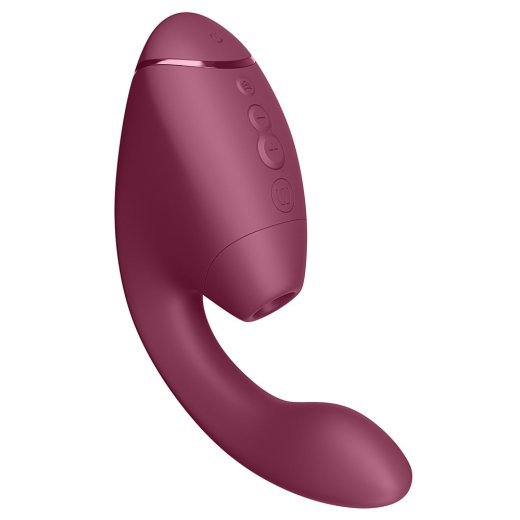 WOMANIZER Next Duo Dual Stimulator mit 3D Pleasure Air Technologie & Vibration Fuchsia