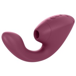 WOMANIZER Next Duo Dual Stimulator mit 3D Pleasure Air Technologie & Vibration Fuchsia