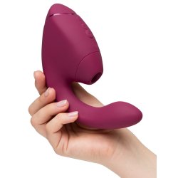 WOMANIZER Next Duo Dual Stimulator mit 3D Pleasure Air Technologie & Vibration Fuchsia