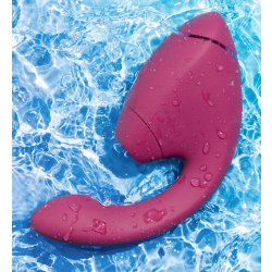 WOMANIZER Next Duo Dual Stimulator mit 3D Pleasure Air Technologie & Vibration Fuchsia