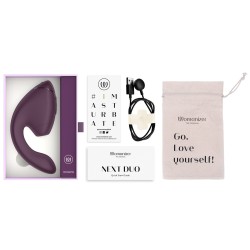 WOMANIZER Next Duo Dual Stimulator mit 3D Pleasure Air Technologie & Vibration Violett